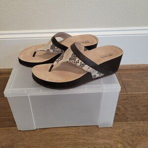 SoftWalk Wedge Brown Sandal, size 9.5 N